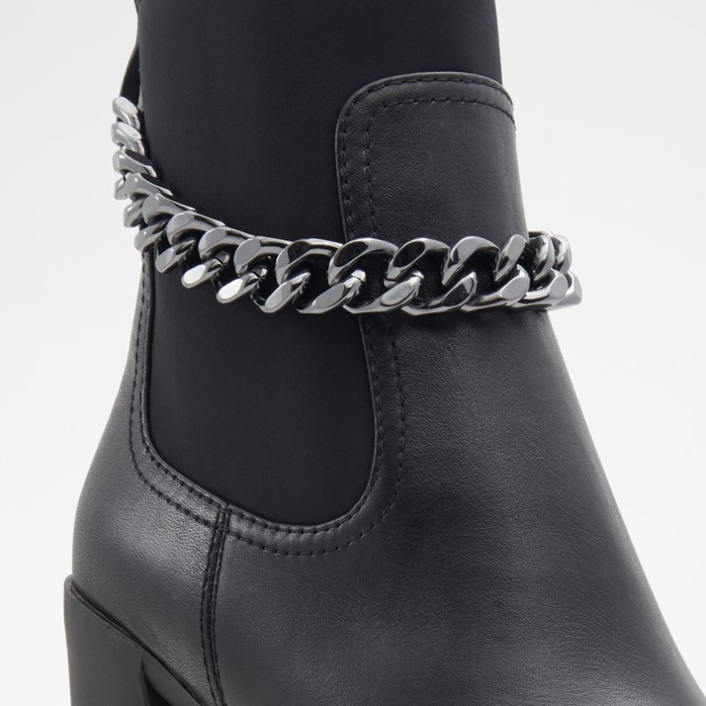 Mode Schwarz Leder Glatt Aldo Mutiger