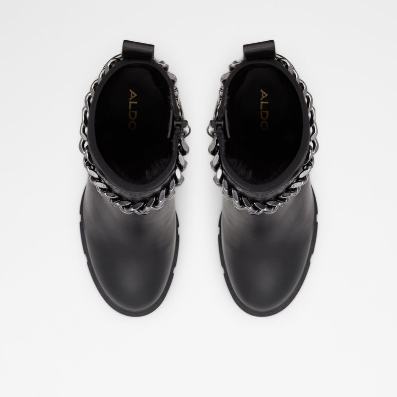 Mode Schwarz Leder Glatt Aldo Mutiger