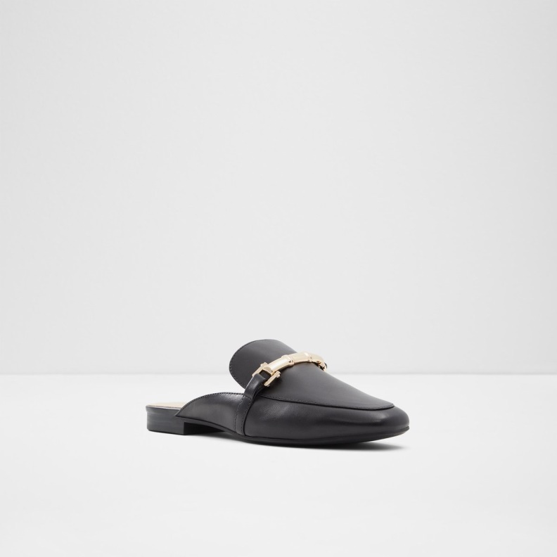 Fashion Black Aldo Boski Mule Loafer Block Heel