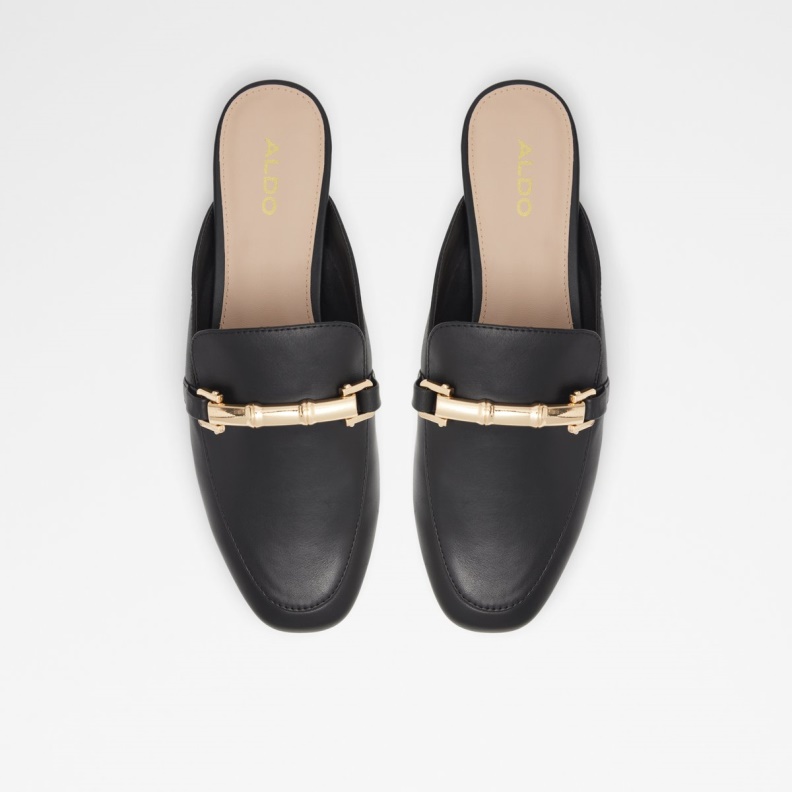 Fashion Black Aldo Boski Mule Loafer Block Heel