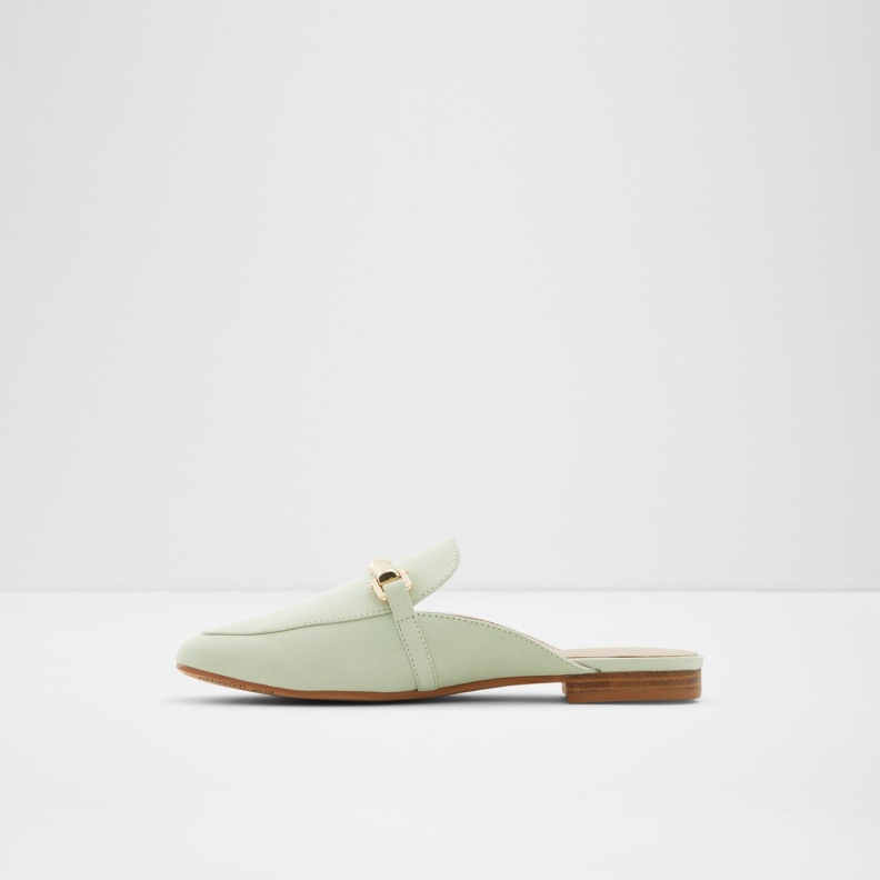 Fashion Aldo Bright Green Boski Mule Loafer Block Heel