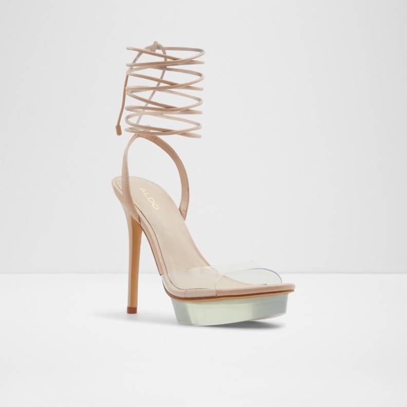 Bossis Heeled Sandal Stiletto Heel Fashion Aldo Bone