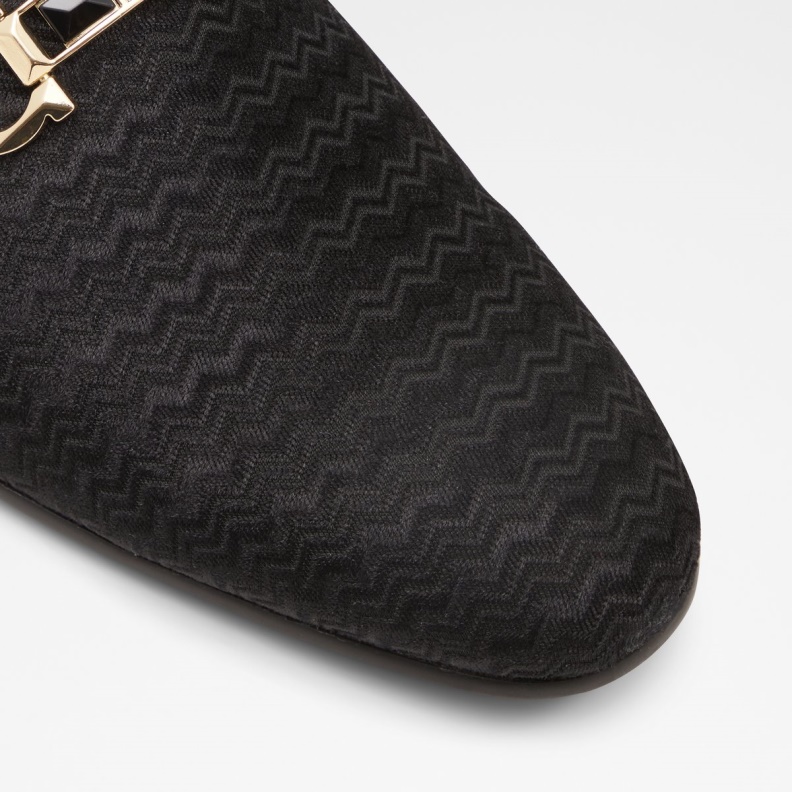 Fashion Black Textile Velvet Aldo Low Stock Bowtie Loafer