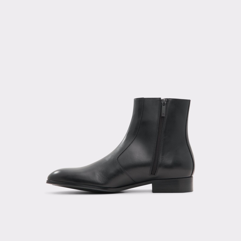 Aldo Black Leather Smooth Fashion New Arrival Brahm Ankle Boot