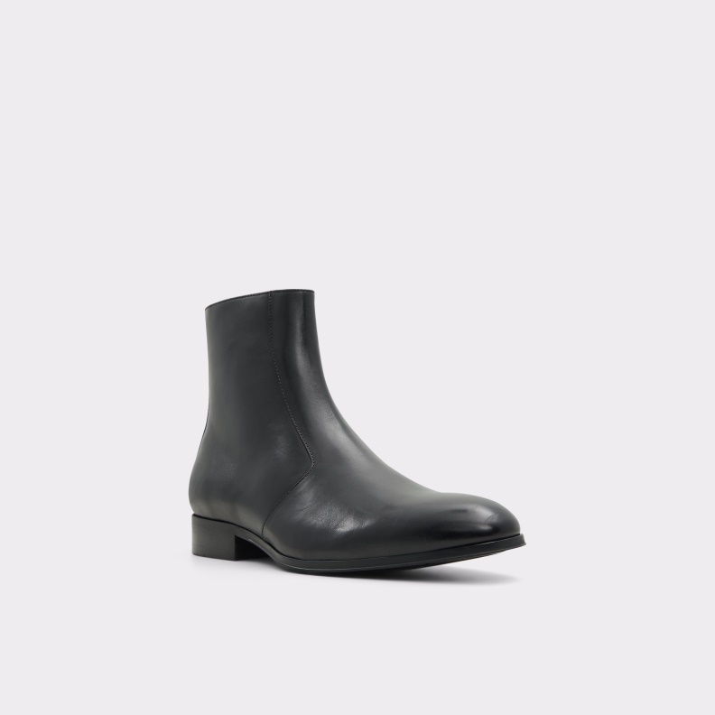 Aldo Black Leather Smooth Fashion New Arrival Brahm Ankle Boot