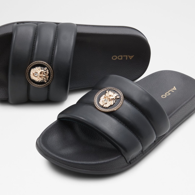 Black-Gold Multi Brerra Flat Sandal Aldo Fashion