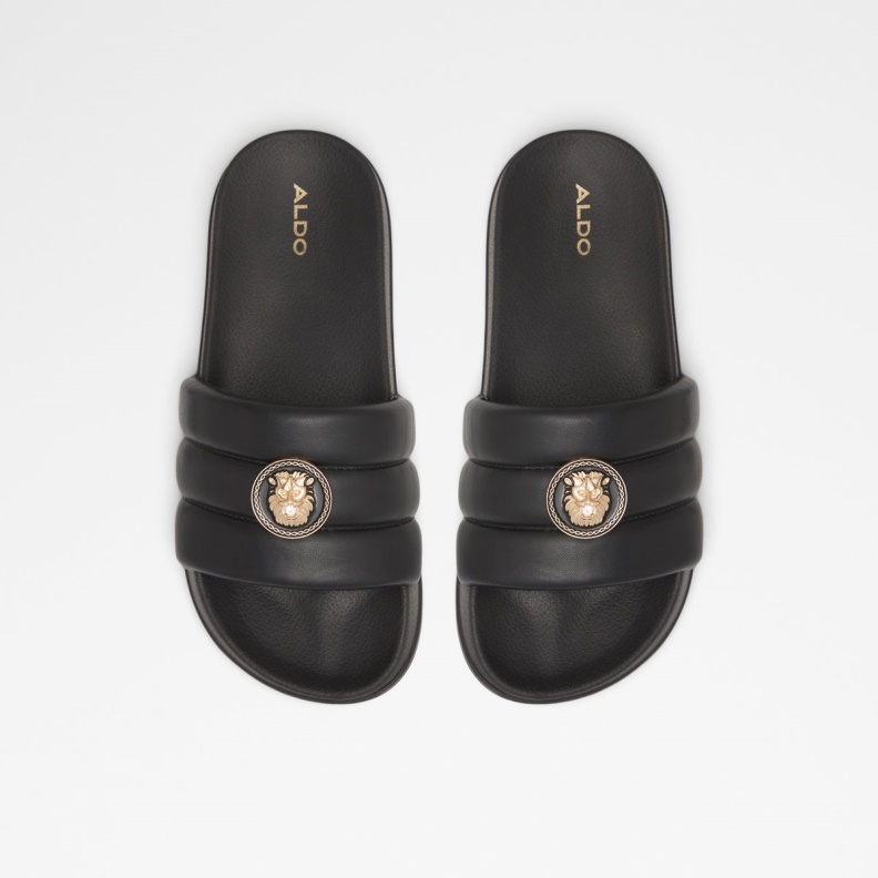 Black-Gold Multi Brerra Flat Sandal Aldo Fashion