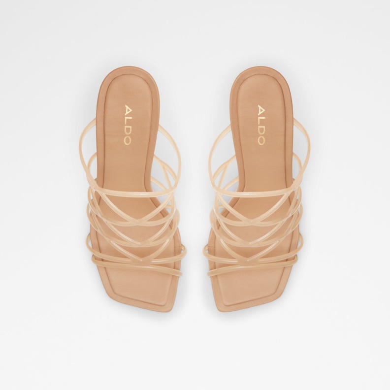 Aldo Fashion Bone Brigette Strappy Heeled Sandal Stiletto Heel