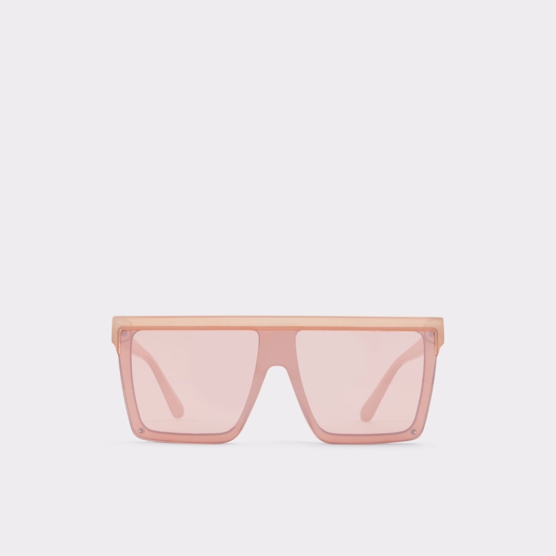 Fashion Rose Gold Brightside Shield Sunglasses Aldo