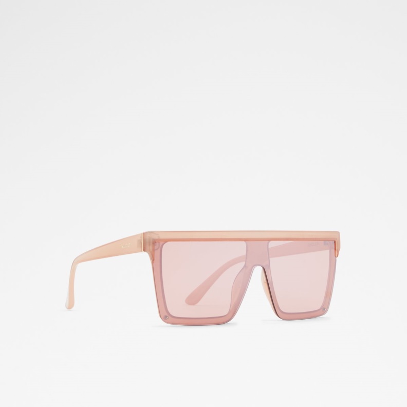 Fashion Rose Gold Brightside Shield Sunglasses Aldo