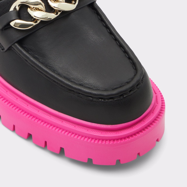 Fashion Black Synthetic Smooth Brixton Oxford Shoe Lug Sole Aldo