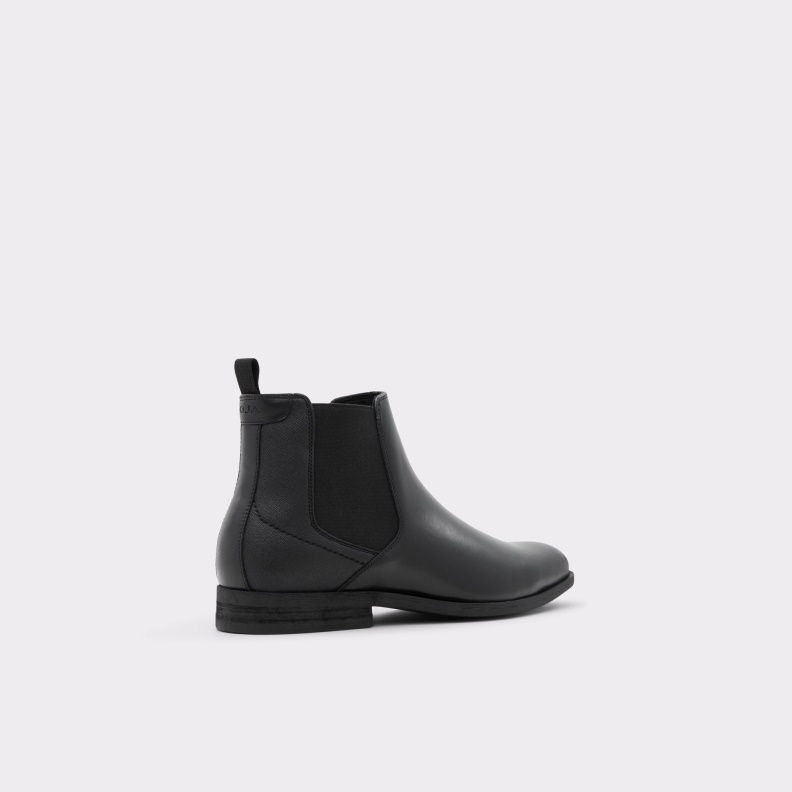 Fashion Aldo New Arrival Brodyx Chelsea Boot Black Leather Smooth