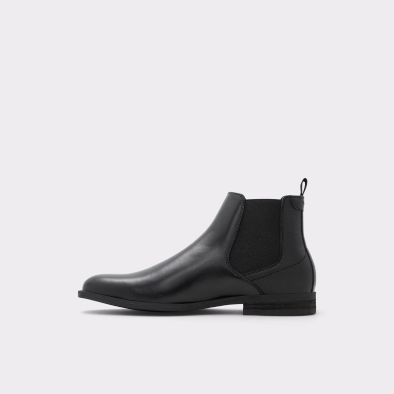 Fashion Aldo New Arrival Brodyx Chelsea Boot Black Leather Smooth