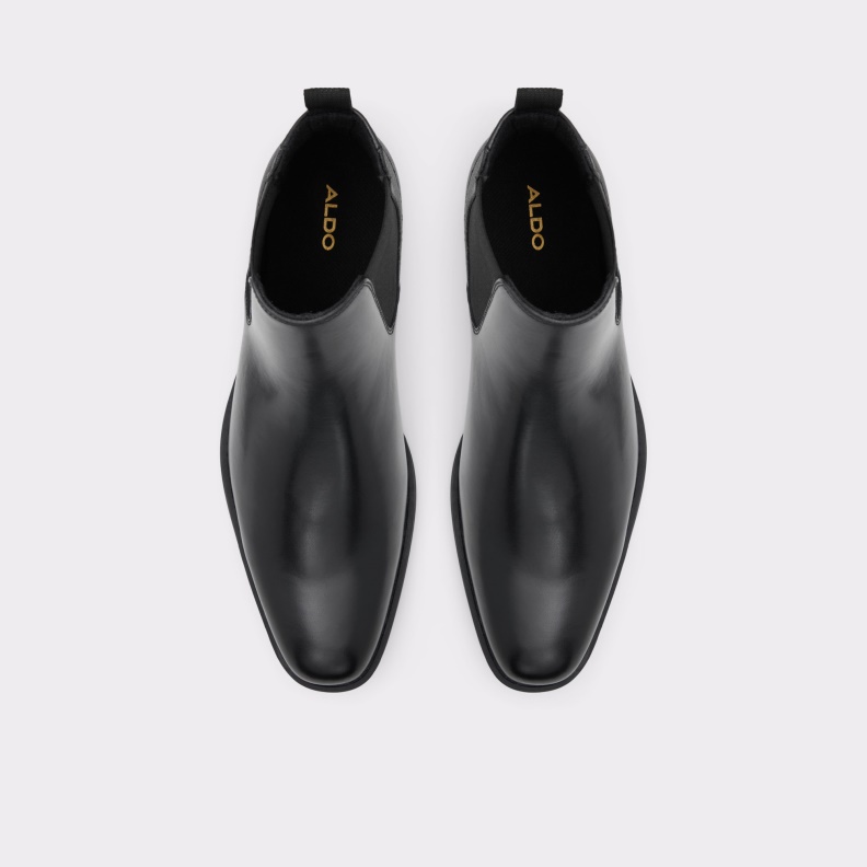 Fashion Aldo New Arrival Brodyx Chelsea Boot Black Leather Smooth