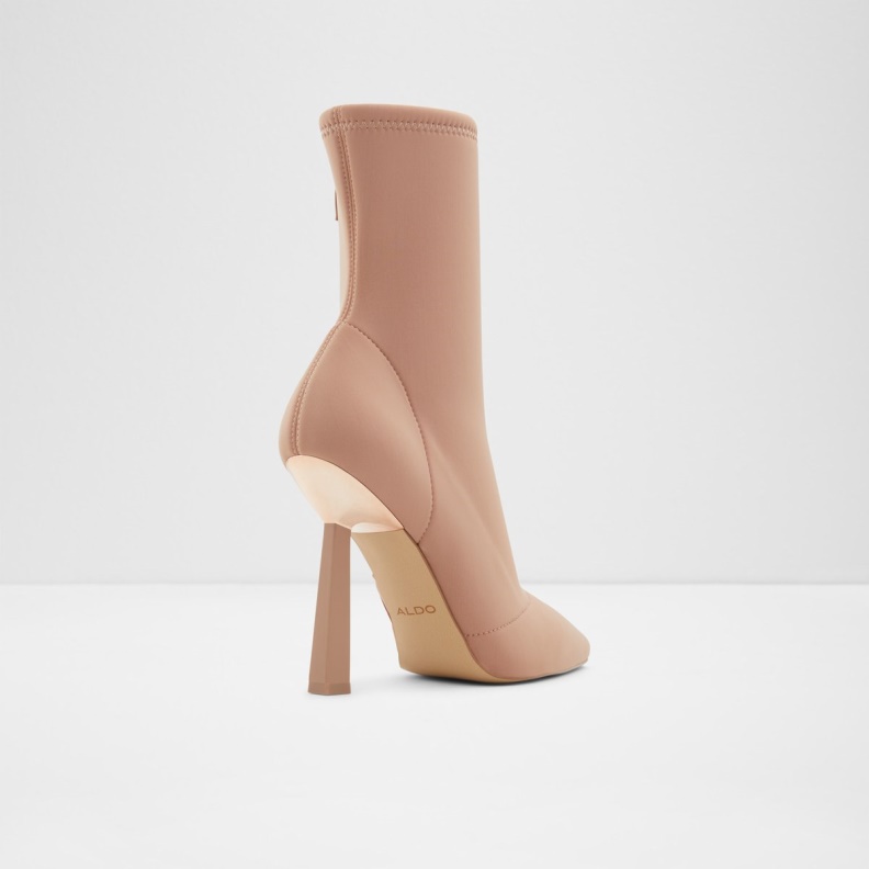Aldo Fashion Low Stock Carmina Ankle Boot Stiletto Heel Light Beige
