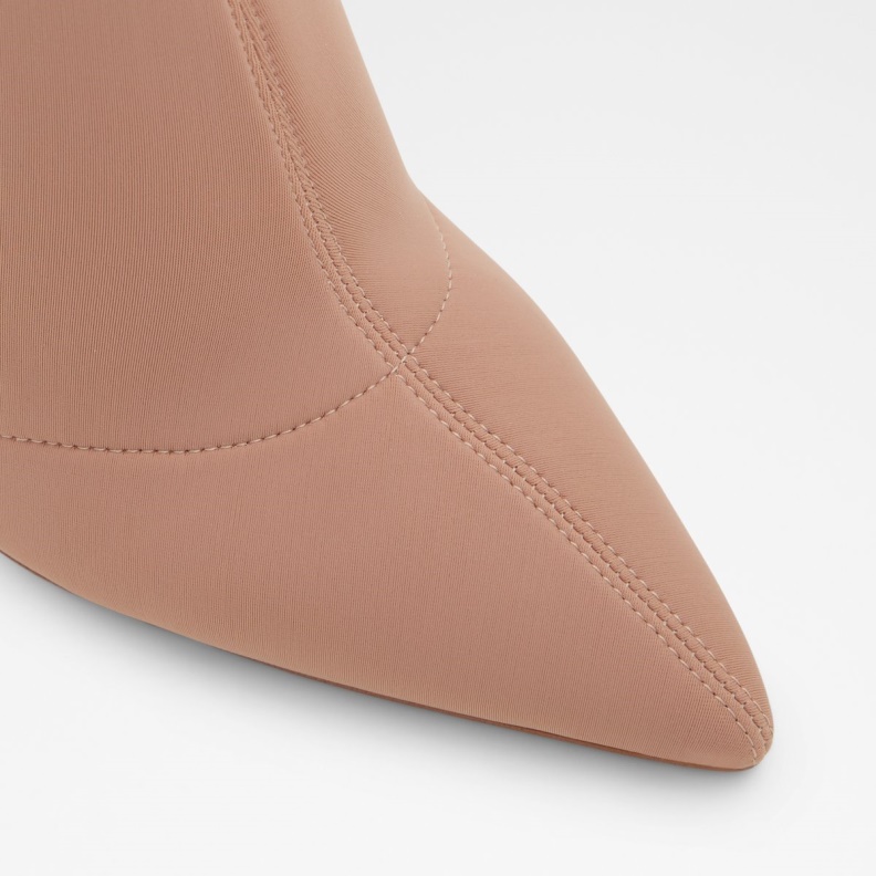 Aldo Fashion Low Stock Carmina Ankle Boot Stiletto Heel Light Beige