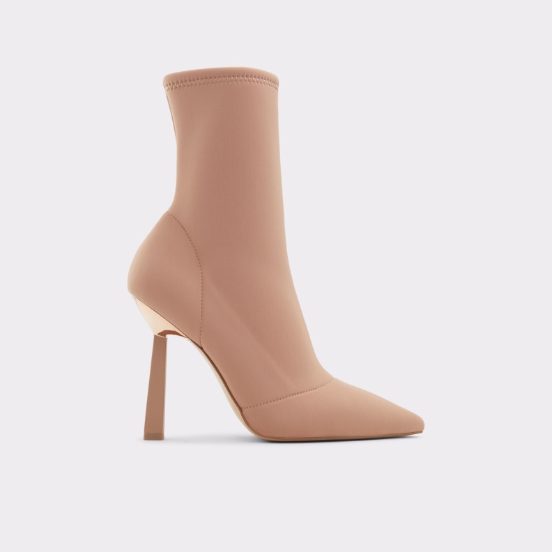 Fashion Light Beige Aldo Carmina Ankle Boot Stiletto Heel