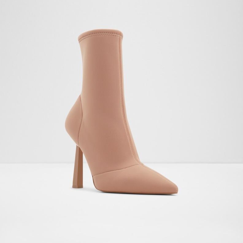 Fashion Light Beige Aldo Carmina Ankle Boot Stiletto Heel