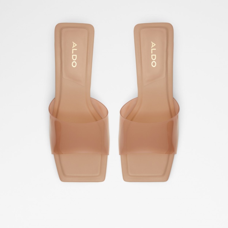 Fashion Aldo Medium Beige Cassilia Heeled Mule Stiletto Heel