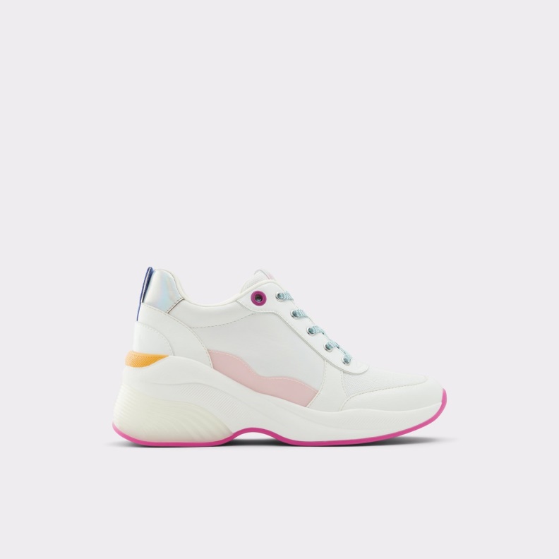 Aldo Fashion White Cerina Wedge Sneaker