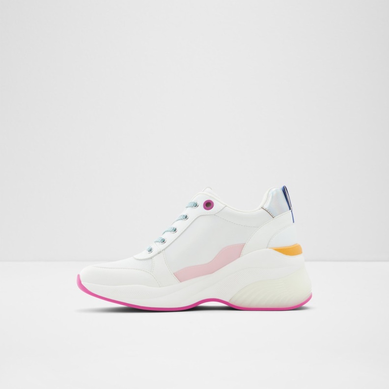 Aldo Fashion White Cerina Wedge Sneaker
