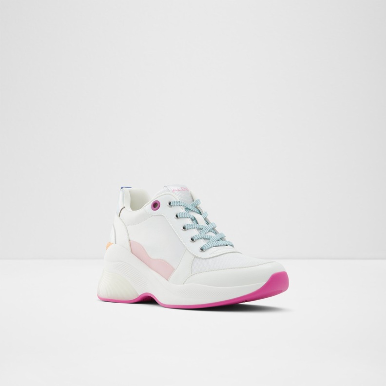 Aldo Fashion White Cerina Wedge Sneaker