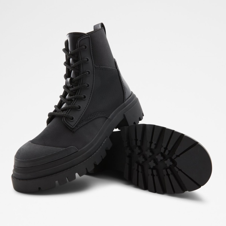 Aldo Sold Out Charline Combat Boot Lug Sole Black Fashion