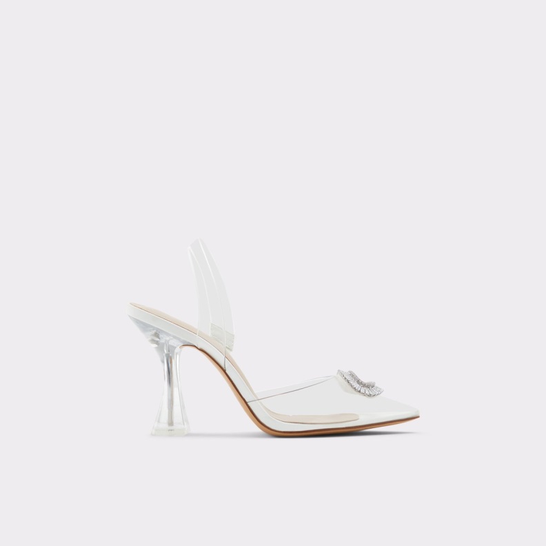 Fashion White Aldo Cheers Sling Back High Heel