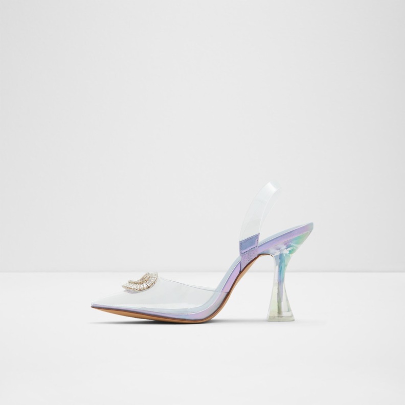 Aldo Fashion Cheers Sling Back High Heel Purple