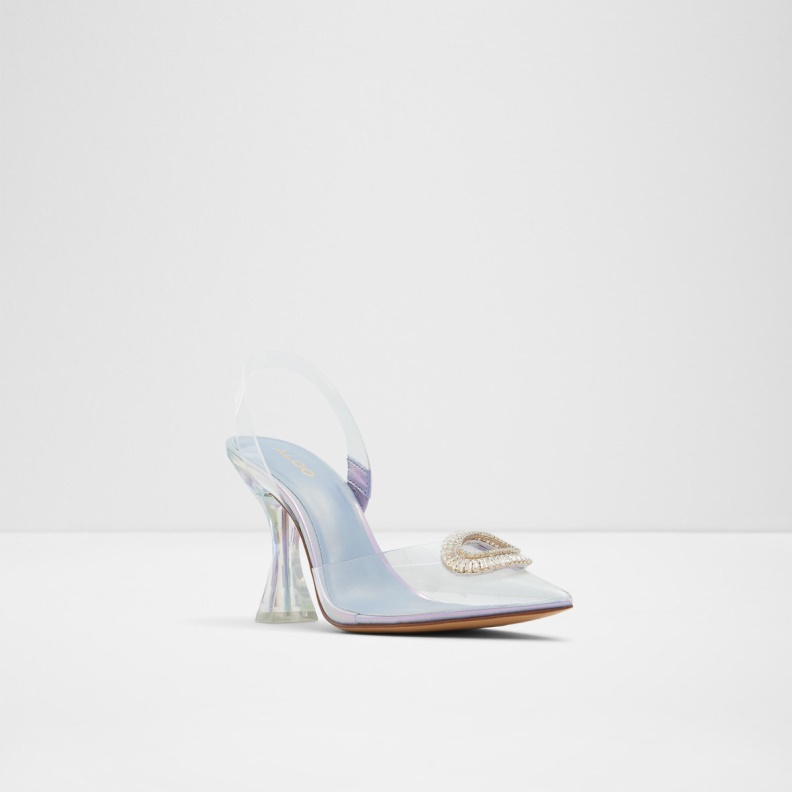 Aldo Fashion Cheers Sling Back High Heel Purple