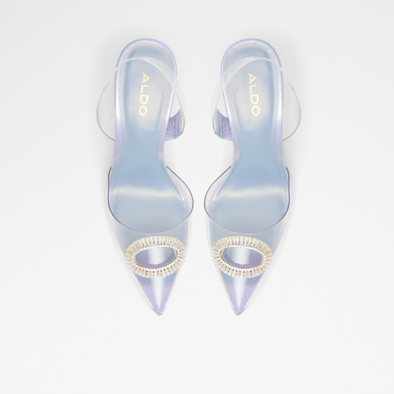 Aldo Fashion Cheers Sling Back High Heel Purple