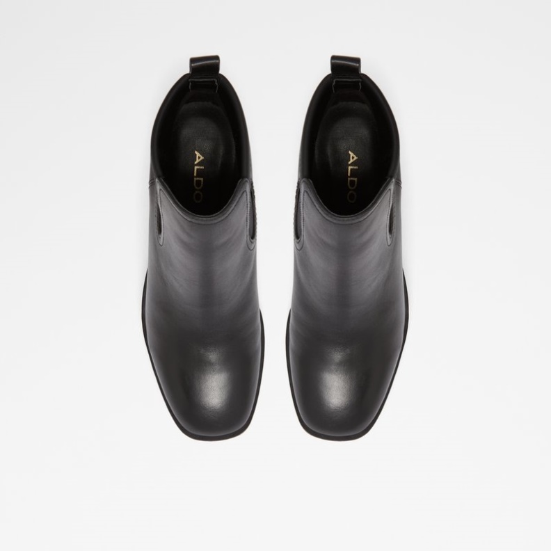 Mode Schwarz Leder Glatt Chetta Aldo