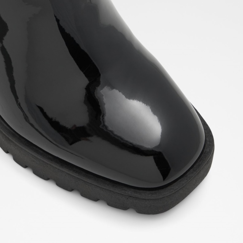 Aldo Fashion Chetta Chelsea Boot Lug Sole Black Synthetic