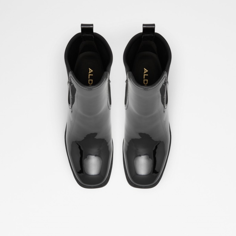 Aldo Fashion Chetta Chelsea Boot Lug Sole Black Synthetic