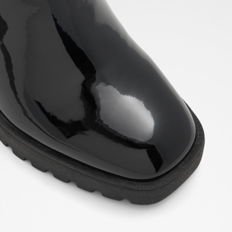 Schwarz Synthetik Lack Chetta Fashion Aldo