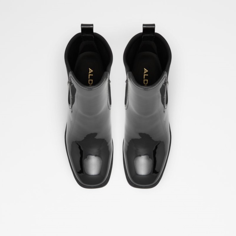 Schwarz Synthetik Lack Chetta Fashion Aldo