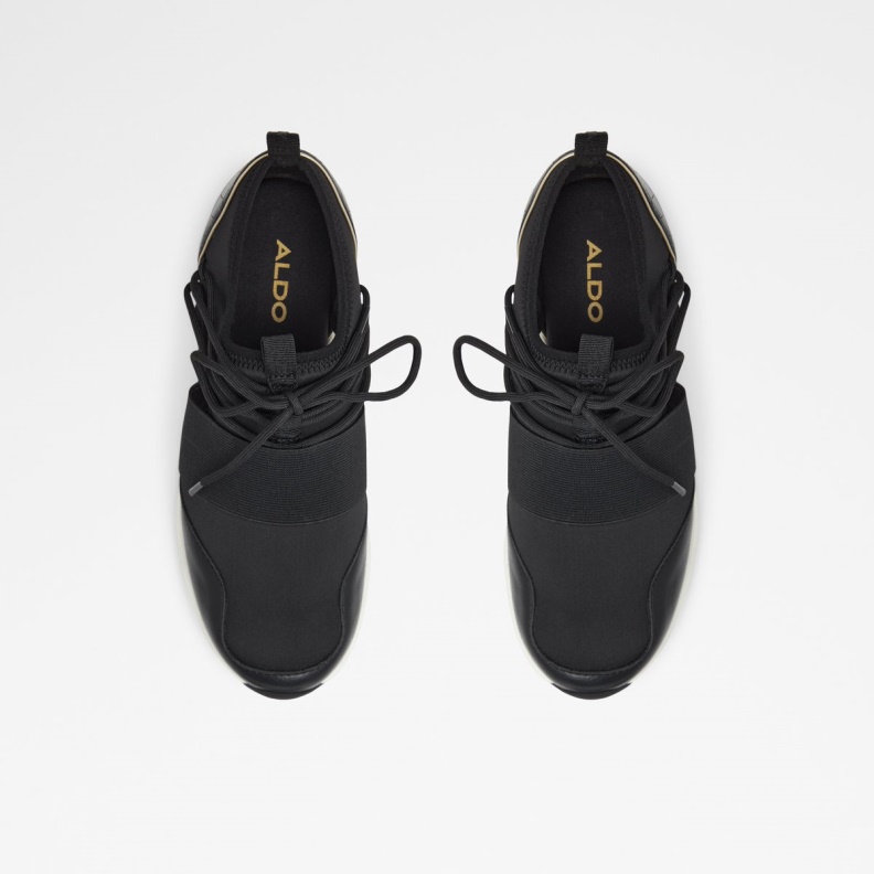 Aldo Sold Out Chiara Sneaker Wedge Heel Black Fashion