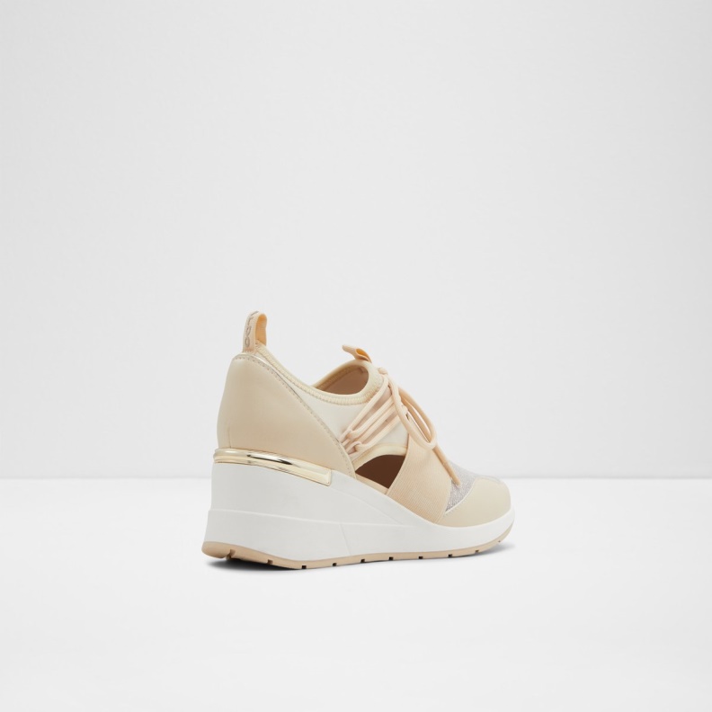 Fashion Medium Beige Low Stock Chiara Sneaker Wedge Heel Aldo