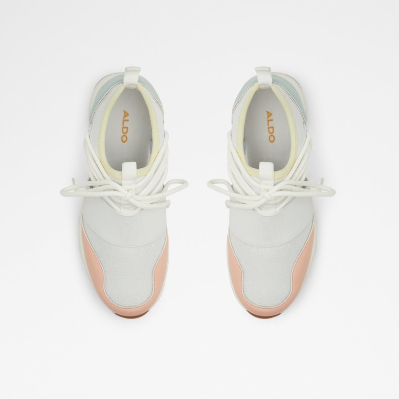Fashion Aldo Pastel Multi Chiara Sneaker Wedge Heel