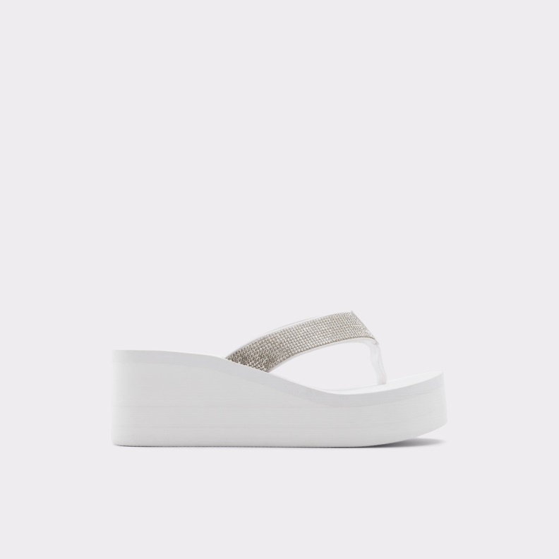 Aldo Chima Flip Flops White Fashion