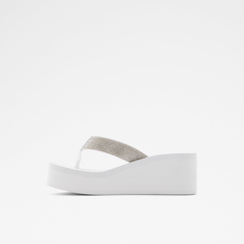 Aldo Chima Flip Flops White Fashion