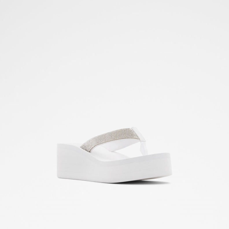 Aldo Chima Flip Flops White Fashion