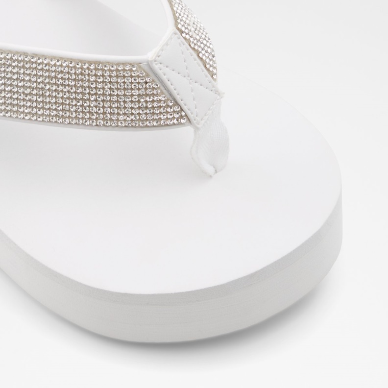 Aldo Chima Flip Flops White Fashion