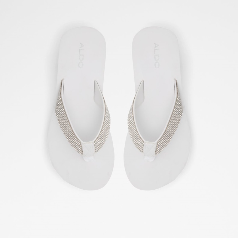 Aldo Chima Flip Flops White Fashion