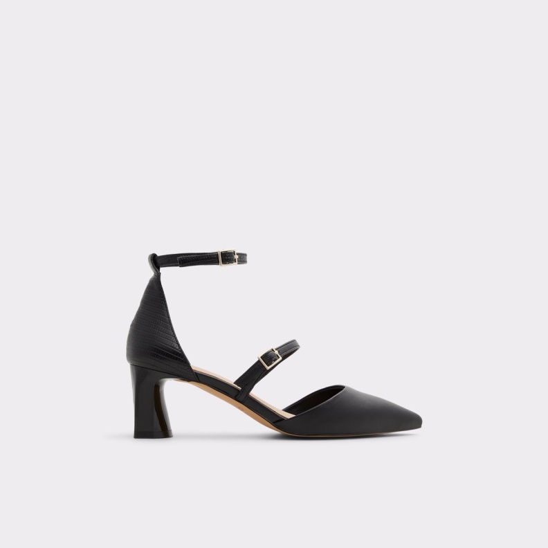 Aldo Fashion Collette Strappy Heeled Shoe Black