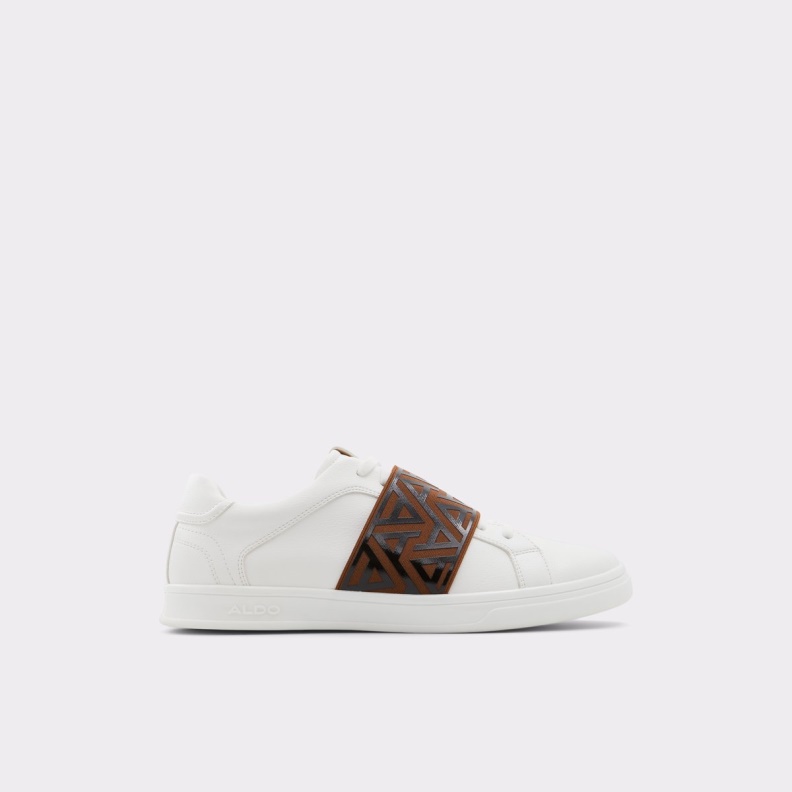 Fashion Aldo White Synthetic Smooth Coppio Low Top Sneaker