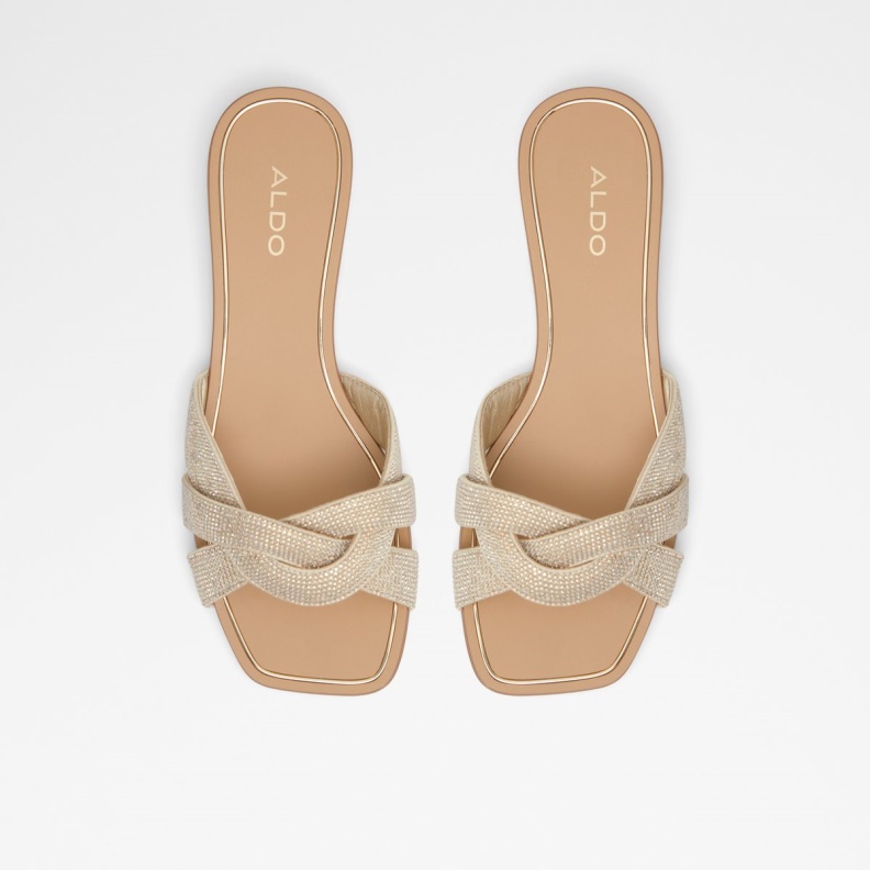 Fashion Gold Coredith Slide Sandal Aldo