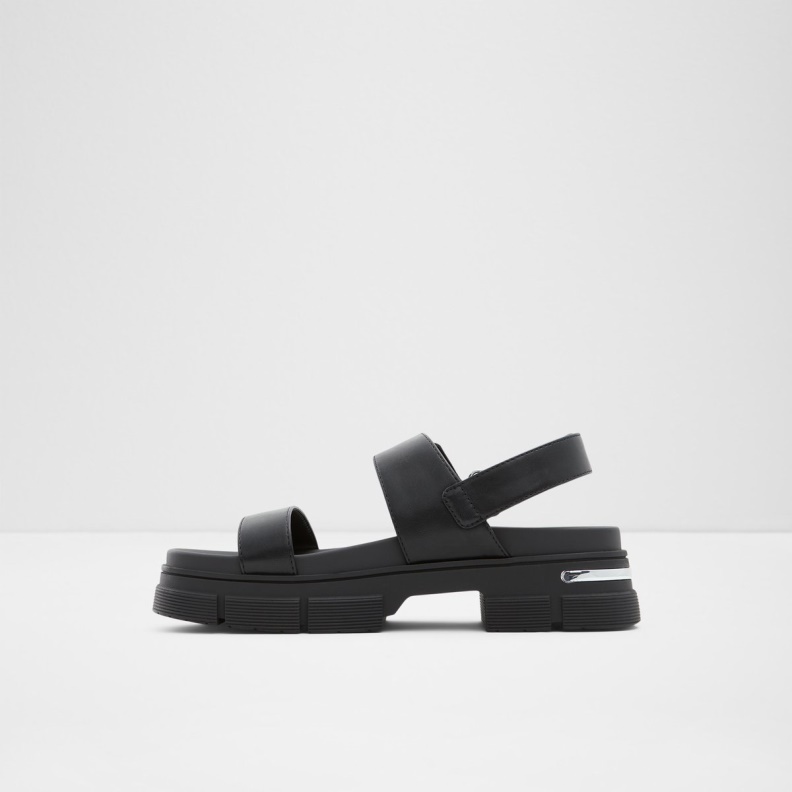 Corinne Flat Sandal Lug Sole Aldo Fashion Black