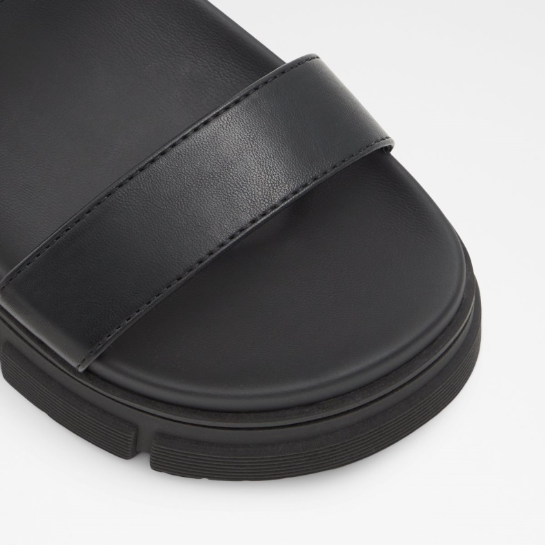 Corinne Flat Sandal Lug Sole Aldo Fashion Black
