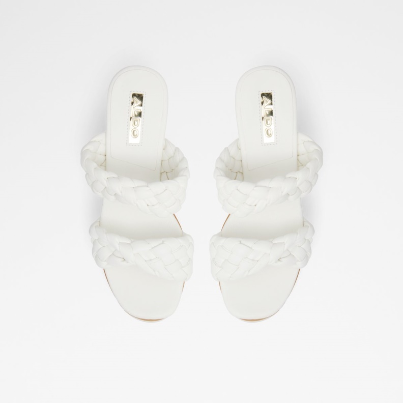 Fashion Aldo Corky Wedge Sandal Wedge Heel White